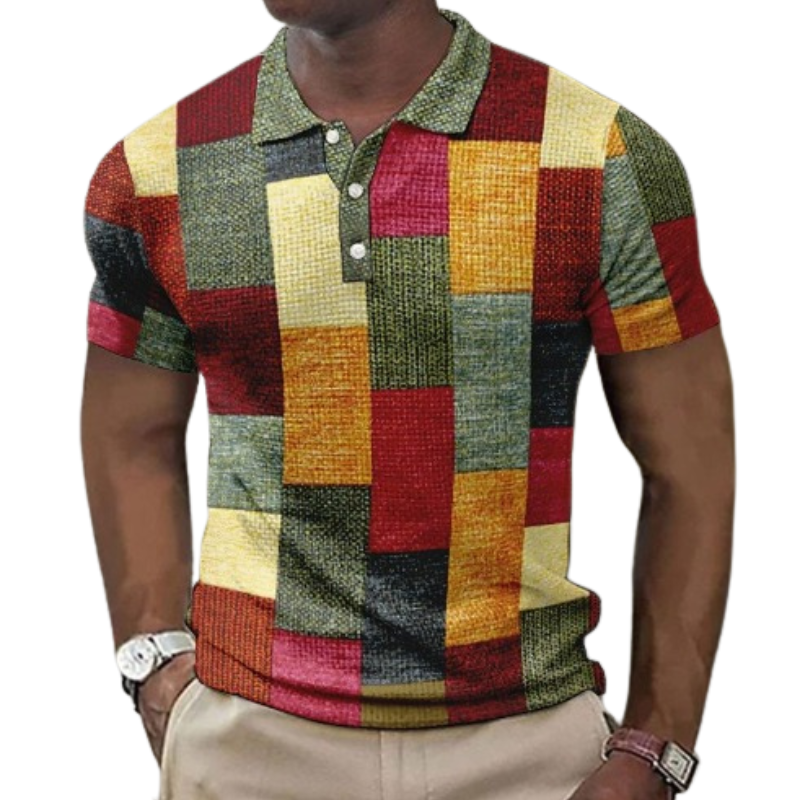 Raffaele™ | Flerfarget poloskjorte i moderne stil
