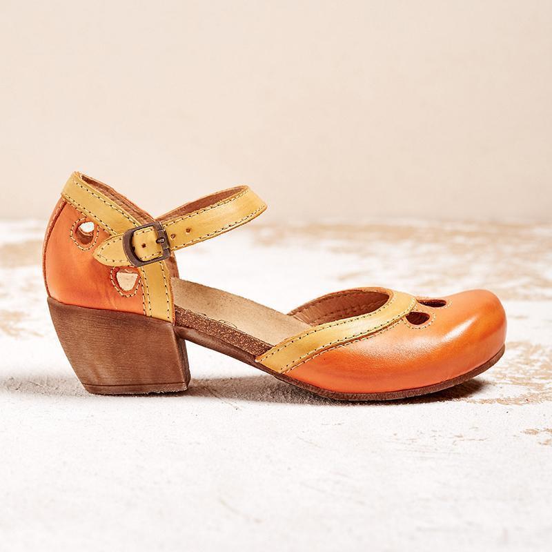 Madeleine™ - Bekväma Ortopediska Sandaler med Låg Klack