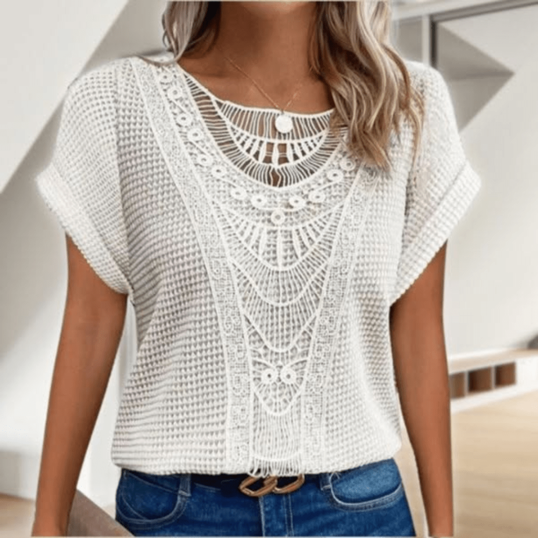 Karin™ | Elegant bluse i Ibiza-stil