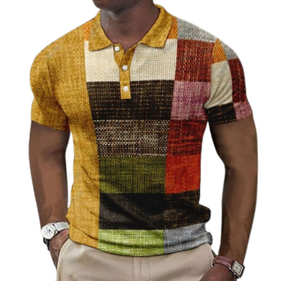 Raffaele™ | Flerfarget poloskjorte i moderne stil