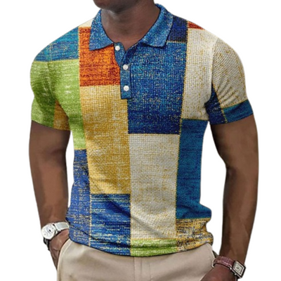 Raffaele™ | Flerfarget poloskjorte i moderne stil