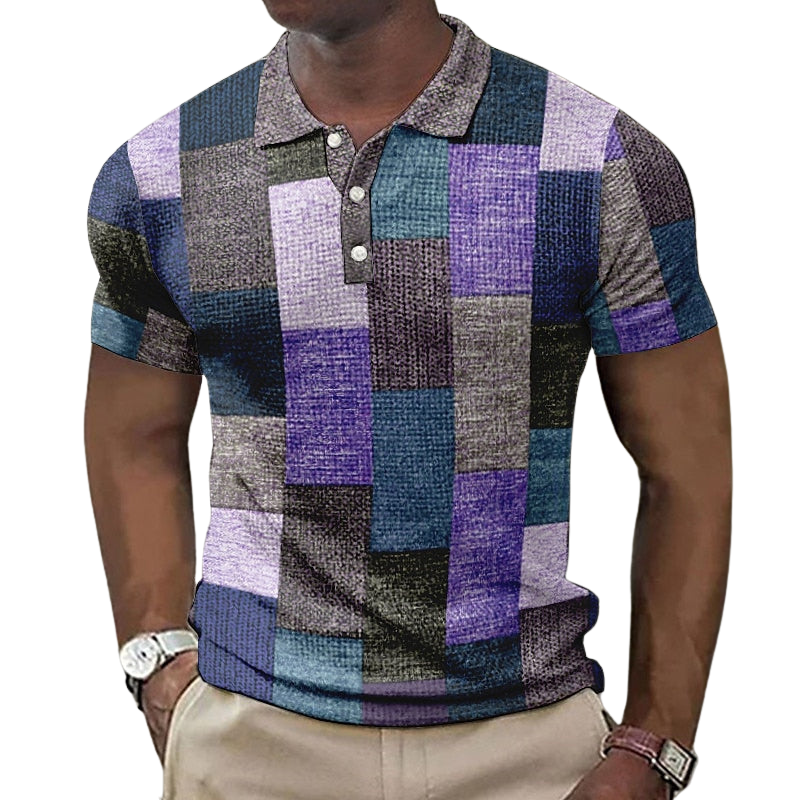Raffaele™ | Flerfarget poloskjorte i moderne stil