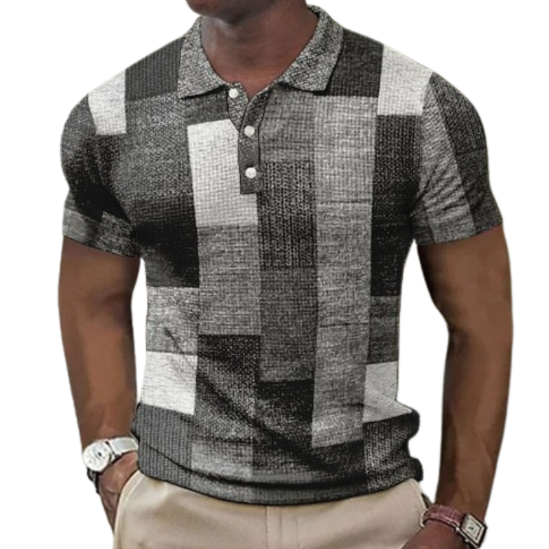 Raffaele™ | Flerfarget poloskjorte i moderne stil