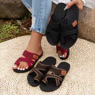 Casie™ - Perforerte Slip On-Sandaler i Mesh