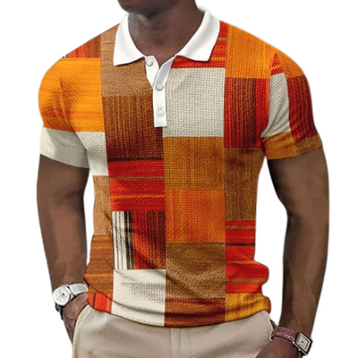 Raffaele™ | Flerfarget poloskjorte i moderne stil