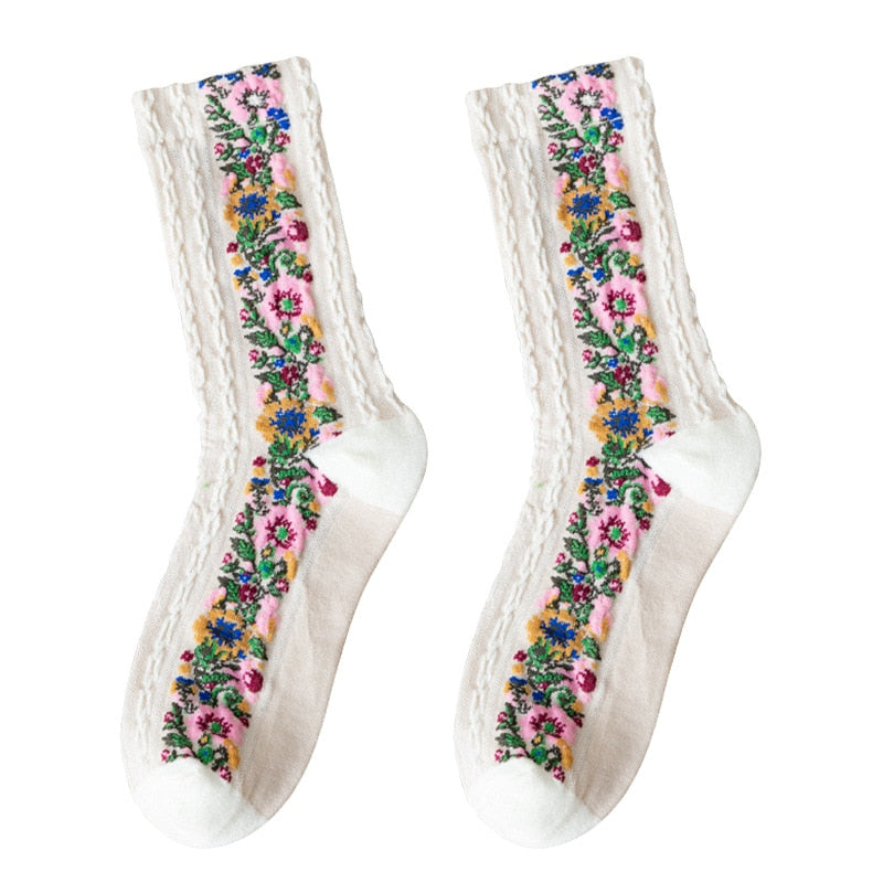 LuxeSock - Fuktabsorberende Blomstersokker