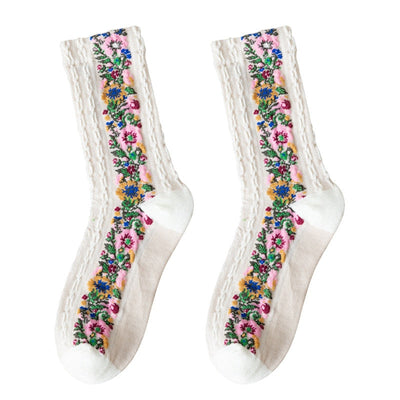 LuxeSock - Fuktabsorberende Blomstersokker