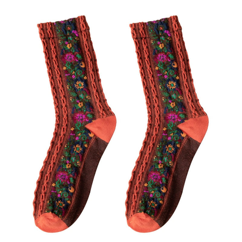 LuxeSock - Fuktabsorberende Blomstersokker
