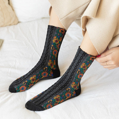 LuxeSock - Fuktabsorberende Blomstersokker