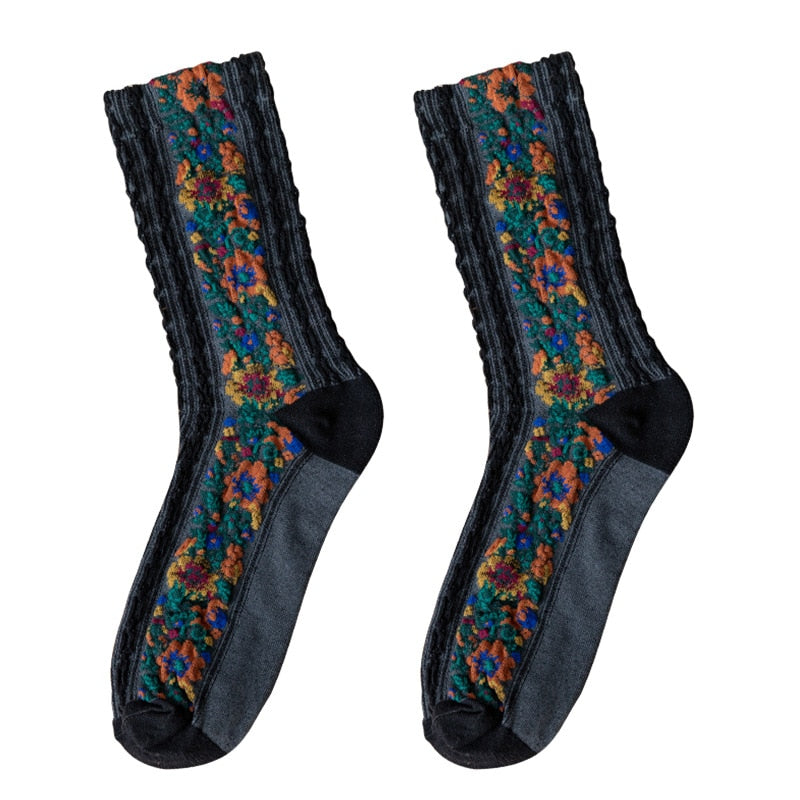 LuxeSock - Fuktabsorberende Blomstersokker