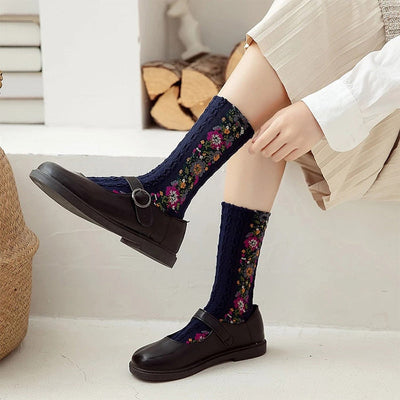 LuxeSock - Fuktabsorberende Blomstersokker