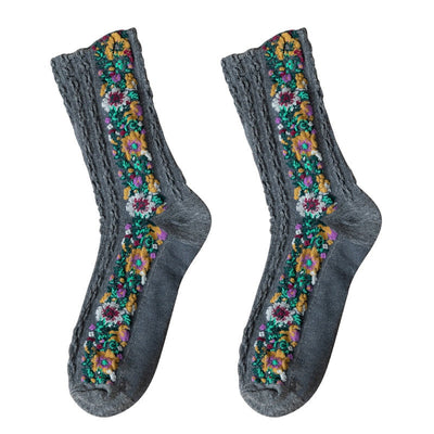 LuxeSock - Fuktabsorberende Blomstersokker