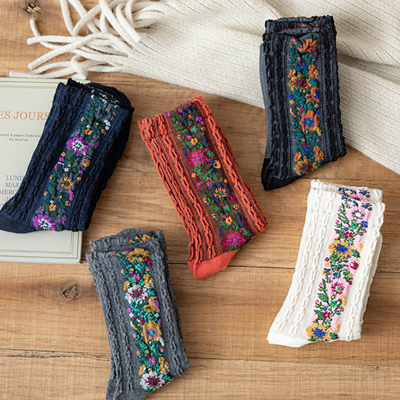 LuxeSock - Fuktabsorberende Blomstersokker