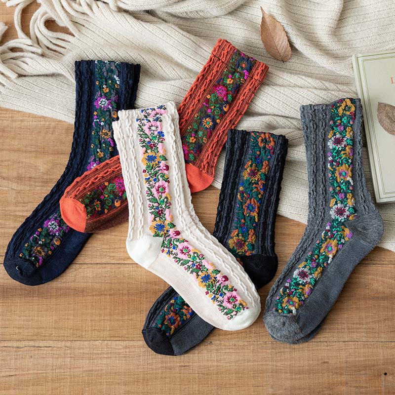LuxeSock - Fuktabsorberende Blomstersokker