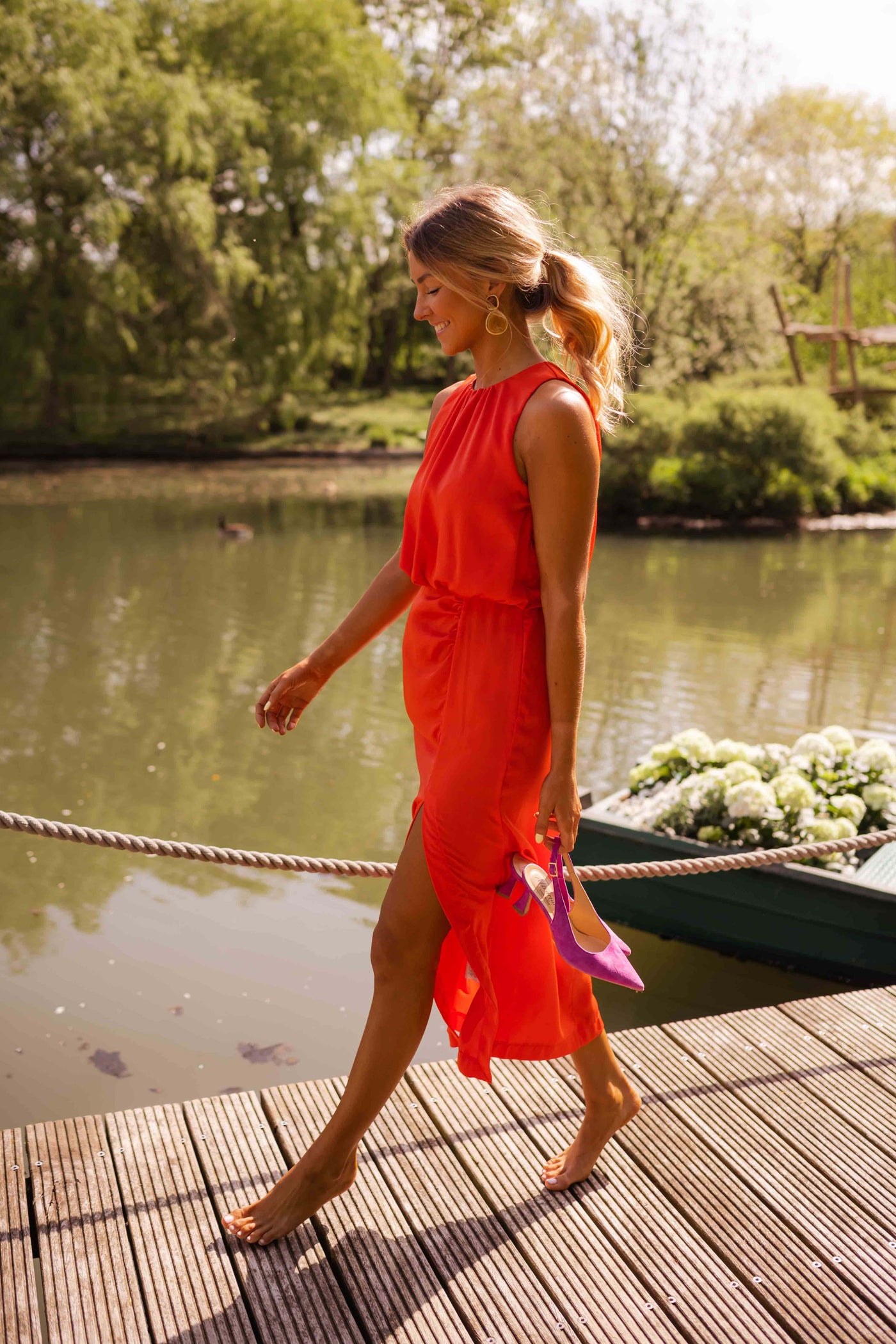 Leonie™ – Sommerlig Midikjole