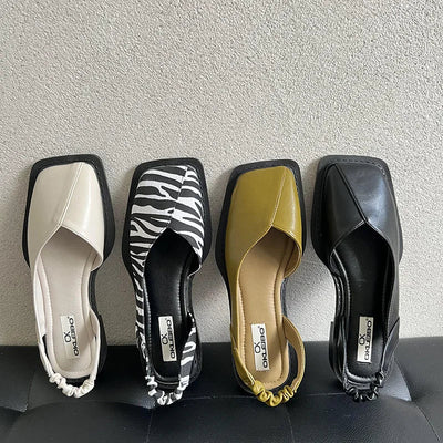 Lidia™ | Slingback-sandaler med firkantet tå