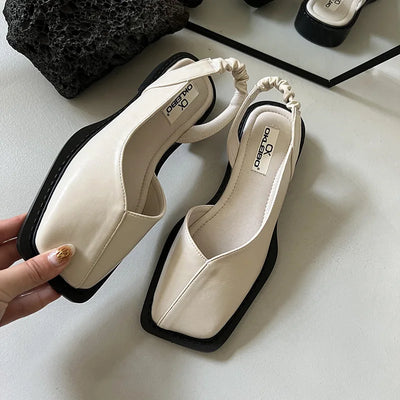 Lidia™ | Slingback-sandaler med firkantet tå