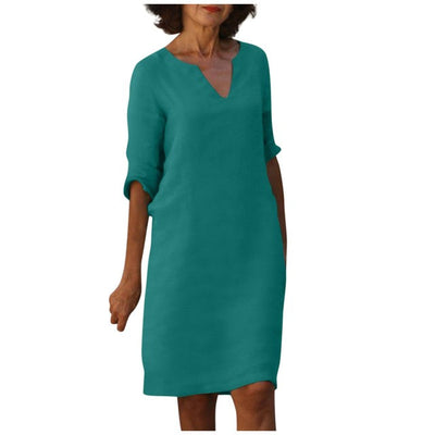 Stephanie™ - Elegant kjole med V-hals