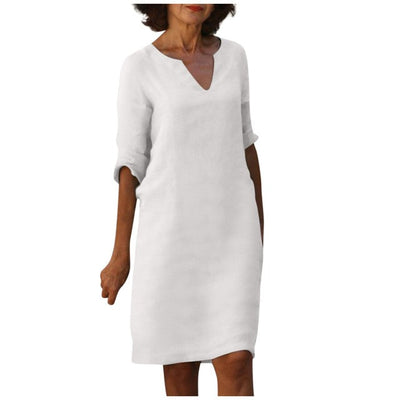 Stephanie™ - Elegant kjole med V-hals