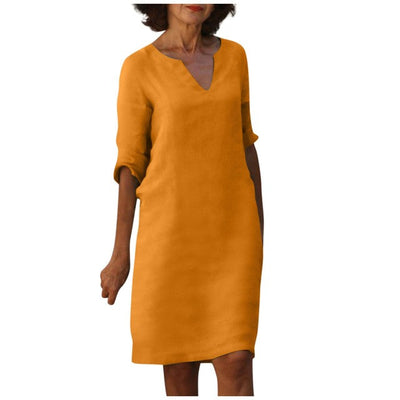 Stephanie™ - Elegant kjole med V-hals