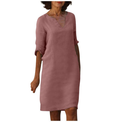 Stephanie™ - Elegant kjole med V-hals