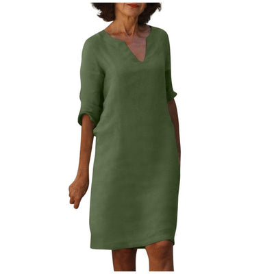 Stephanie™ - Elegant kjole med V-hals