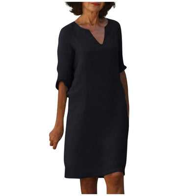 Stephanie™ - Elegant kjole med V-hals