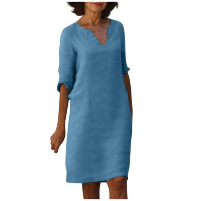 Stephanie™ - Elegant kjole med V-hals