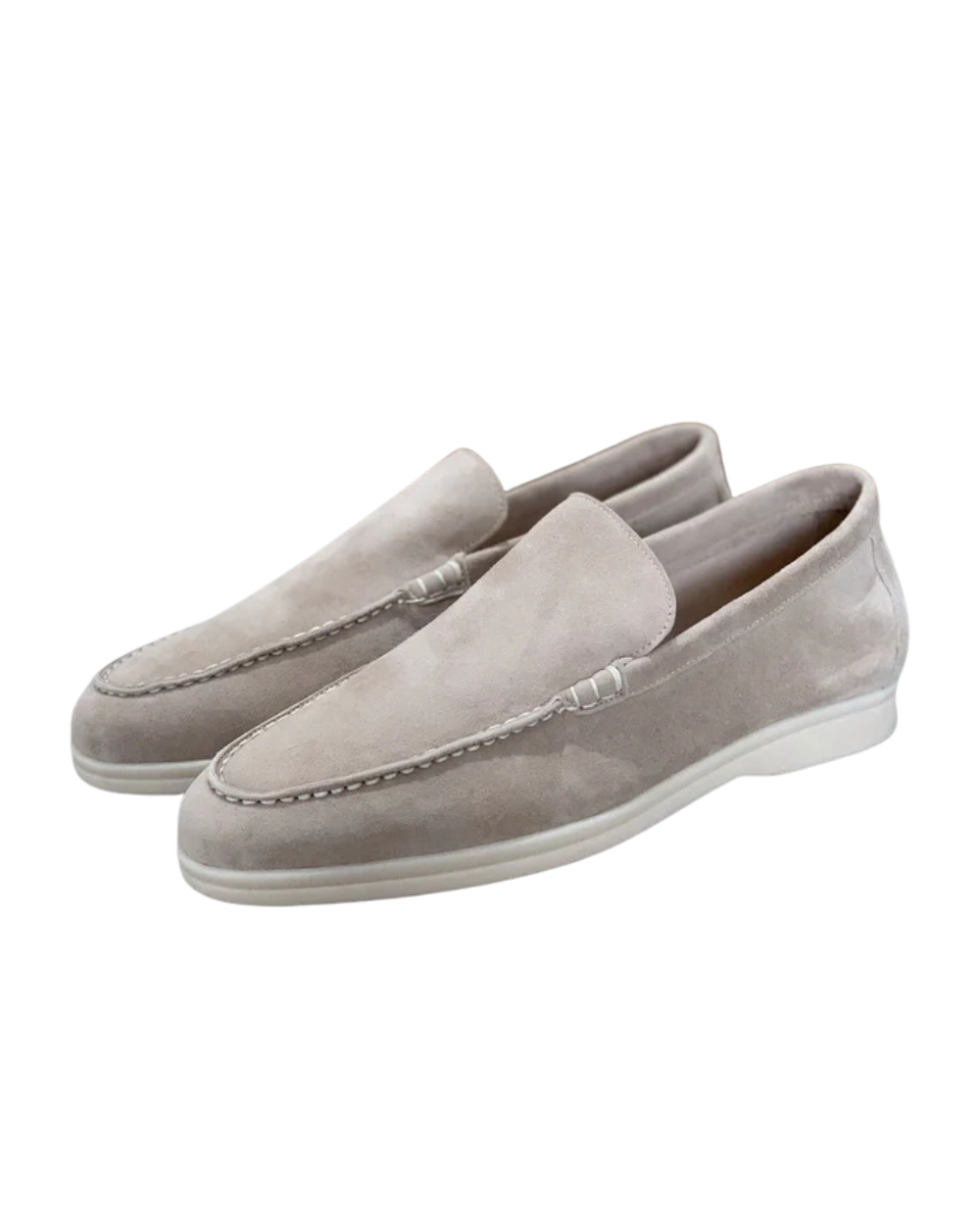 Elegante loafers i semsket skinn