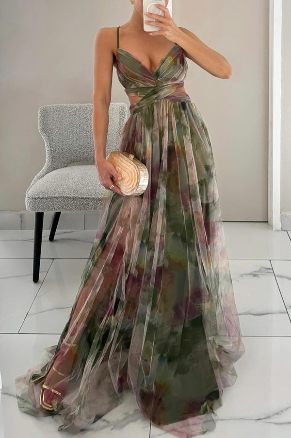 Vaëlia™ | Vakker maxikjole med blomstertrykk