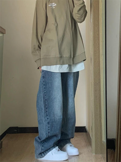 Antonia - Denimjeans med vasket effekt