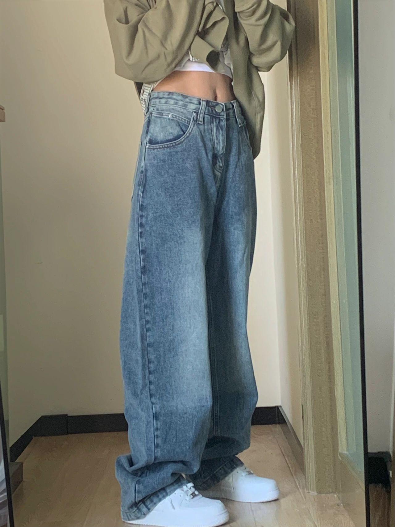 Antonia - Denimjeans med vasket effekt